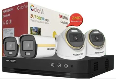 HD-TVI Kit 2MP - 4CH ColorVu
