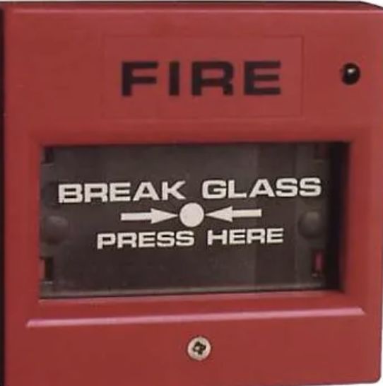 Breakglass Call Point (Conventional) with base   (PS031W)